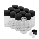 Cadbibe 10ML Clear Glass Vials With Screw Caps And Plastic Stoppers Small Liq.... Fixed Price $17.92.