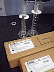 Two (2) Pyrex 3022-100 Graduated Cylinder 100ML Corning Tc Lab Glassware **new**. Fixed Price $95.00.