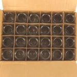 Qorpak Glass Clear Jar Containers 5.5 Inches High - Lids Not Included Lot Of 24. Fixed Price $39.98.