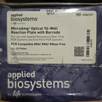 Applied Biosystems 4306737 Microamp Optical 96-WELL Reaction Plate With Barcode. Fixed Price $66.75.