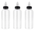 Xysmzm 3 Pcs Dispensing Bottles, 8OZ Plastic Boston Squeeze Transparent. Fixed Price $11.94.