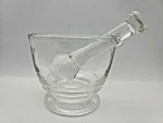 Nos 8 Oz Glass Mortar & Pestle Set - Mercer Works, Inc. Fixed Price $14.95.