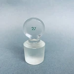Chemglass Pennyhead #27 Solid Flask Length Lot Of 3 Stoppers. Fixed Price $50.00.