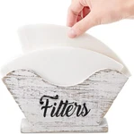 Farmhouse Coffee Holder Rustic Wooden Cone Filters Pine. Fixed Price $22.90.