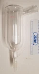 Kontes Glass 14/20 Dewar Type Dry Ice Distillation Condenser W/ Hook 283400-0000. Fixed Price $100.00.