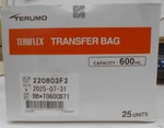 Terumo BB*T060CB71 Teruflex Transfer Bag 25 Units 600ML. Fixed Price $149.99.