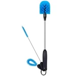 Mosolan 3-IN-1 Stainless Steel Bottle Brush And Straw Cleaning Set, Long Blue. Fixed Price $24.04.