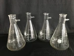 (4) Corning Pyrex Glass 2000ML Heavy Wall Filter Flask 13MM Sidearm 5340-2L B. Fixed Price $206.99.