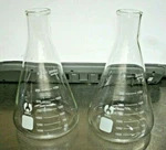 Lot Of 2-2000 Ml Bomex Erlenmeyer Flask-science Lab-american Educational-new. Fixed Price $49.77.
