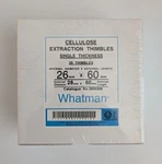Whatman Cellulose Extraction Thimbles Single Thickness 26MM 60MM. Fixed Price $30.00.