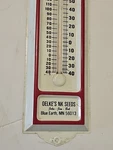 Vintage Tin Northrup King Seeds Thermometer Blue Earth Minnesota Works. Fixed Price $29.95.