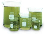 Corning Pyrex Griffin Low Form Beaker Set Of 5. Fixed Price $53.68.