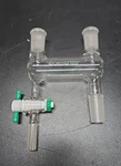 Double Distilling Adapter Process Reactor Chemglass CG-1235-56 24/40. Fixed Price $240.00.