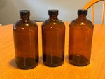 Amber Boston Round Medicine Bottles 1993 With 28-400 Caps 16OZ Pharmaceutical. Fixed Price $29.95.