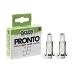 Ooze Pronto Electronic Concentrate Device 2-PACK Replacement Vapor Coil Tips. Fixed Price $15.00.