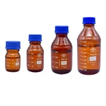 Simax Laboratory Reagent Media Bottle 100-1000ML, Borosilicate, Amber Glass.. Fixed Price $28.19.