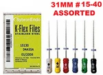 Kerr Sybron Endo Dental 31MM Stainless Steel K-flex 6-FILE Per Box All Size. Fixed Price $10.95.