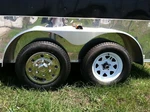 (4) Phoenix Usa 15" Stainless Trailer Wheel Hub Caps Rim Covers Sharp!! GQST50. Fixed Price $213.95.