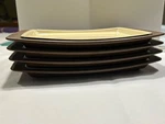 Vintage West Bend Thermo- Serv, Inc 4 Enamel Coated Hot Plates & Plastic Holder. Fixed Price $32.00.