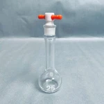 Kimble Kimax Volumetric 25 Ml Grade With Ptfe Stopper Total Of 10 Flasks. Fixed Price $247.50.