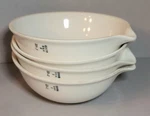 Vtg Lot Of 4 Coors Usa White Porcelain Lab Evaporating Bowls #2 Pharmacy Spout. Fixed Price $18.00.