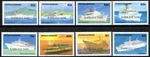 Barbuda Stamp 1047-1054 Cruise Ships Of The Caribbean. Fixed Price $48.00.