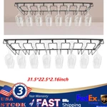 Wine Glass Rack Upside Down Cup Holder Kitchen Bar Goblets Hanging Shelf. Fixed Price $39.99.