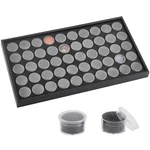 Benecreat Black Foam Jars Showcase With 50 Gemstones Storage Jar,. Fixed Price $24.24.