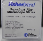 Fisherbrand Cat: 22-034-979 Superfrost Plus Microscope Slides 1"EXTENDED. Fixed Price $11.99.