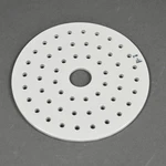 Coorstek Glazed Porcelain Desiccator Plate #3 Diameter: 5.5". Fixed Price $13.00.
