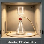 Flask Funnel Lab Vacuum Filtration Buchner Kit 1L Filter W/ Bottle. Fixed Price $43.99.