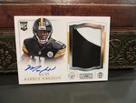 National Treasures Rookie Jersey Autograph Steelers Markus Wheaton 61/99 2013. Fixed Price $300.00.