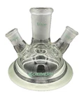 Chemglass 3-NECK Reaction Vessel Lid 24/40 14/20 60MM Flange CG-1940-A-01. Fixed Price $150.49.
