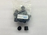 (10 Piece Lot) 59580-182, Black Rubber Stoppers, Solid, Without Hole, =25 Mm. Fixed Price $25.00.