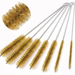 7 Pcs Brass Wire Tube Kit Bottle Brushes, 11'' Long-handle Brist. Fixed Price $21.43.