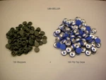 200 Set 20MM Serum Vial Snap On Stoppers Aluminum Flip Off Crimp Cap Seal Lot B. Fixed Price $6.99.