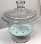 Vintage Glass Desiccator Vacuum Jar Porcelain Plate Sybron Nucerite Nal. Fixed Price $54.50.