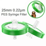 100PCS Pes Syringe Filter 13MM 25MM Diameter, 0.45 Um 0.22 Pore Size Hplc Lab. Fixed Price $8.74.