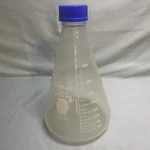 Kimax Flask Erlenmeyer 2000 Ml Coated Glass Kimble Usa #26720 Cap #GL45. Fixed Price $20.00.