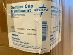 1 CASE/250 Medline DYND70292 Denture Cup Containers With Lid, Clear, 8 Oz. Fixed Price $55.00.