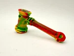 Eyce Hammer Bubbler - Flexible Silicone With Thick Glass Insert Big Pipe!. Fixed Price $30.00.