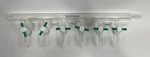 Chemglass Life Sciences 6-PORT Vacuum Manifold Left Handed W/ Ptfe Stopcocks. Fixed Price $499.99.