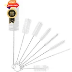 Yolaist 8 Pcs Bottle And Straw Cleaner, Long Deep Nylon Brush With White. Fixed Price $18.98.