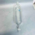 Whelan Scientific Glass Cylindrical Separatory Funnel 4.5 X 13 In. 18 Oal. Fixed Price $300.00.