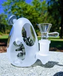 4.5" Frosted Black Baby Dinosaur Egg Bong Premium Quality Water Pipe Hookah. Fixed Price $29.99.