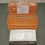 (2) Thermo Scientific Nalgene Unwire Test Tube Racks 5970-0116, 16MM, Orange, 72. Fixed Price $59.95.