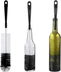 3-PACK Long Black Bottle Cleaning Brush For Narrow Neck Beer/wine/flask/thermos/. Fixed Price $17.99.
