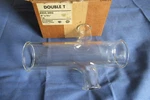 Nos O-i/schott Kimax 6522-3015 3" 1/2" Double Tee Drainline Pipe Glass Usa. Fixed Price $24.47.