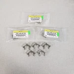 Lot Of 8 Chemglass CG-145-M-24 Stainless Steel Keck Style Clamps Size #24. Fixed Price $38.00.