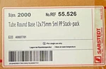 Sarstedt 55.526.300 Test Tubes, Case Of 2000. Fixed Price $80.00.